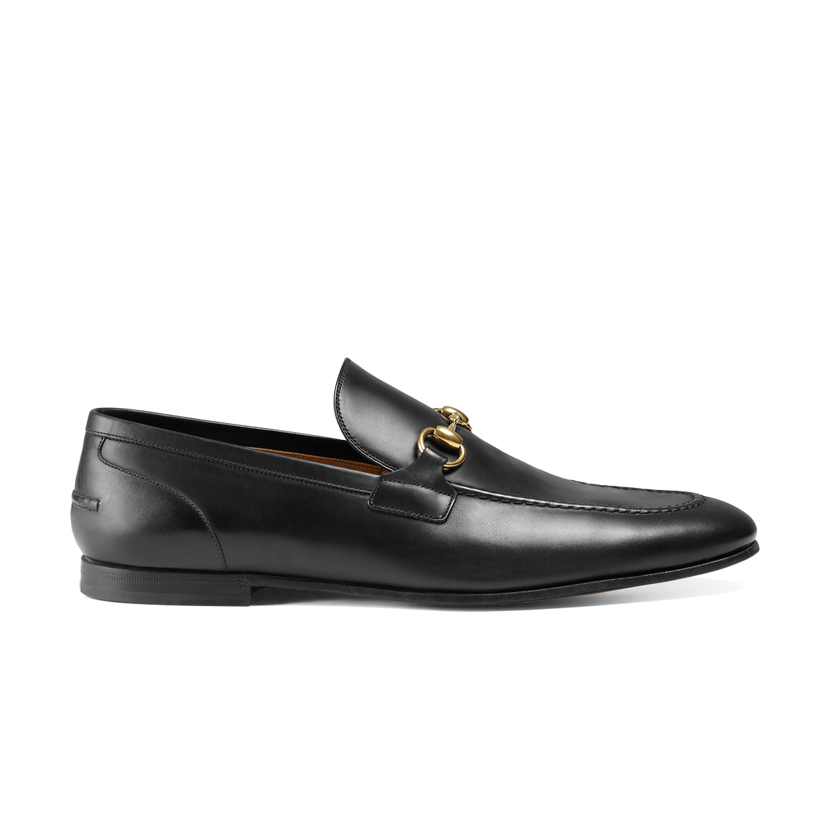 Black Gucci loafer with horsebit