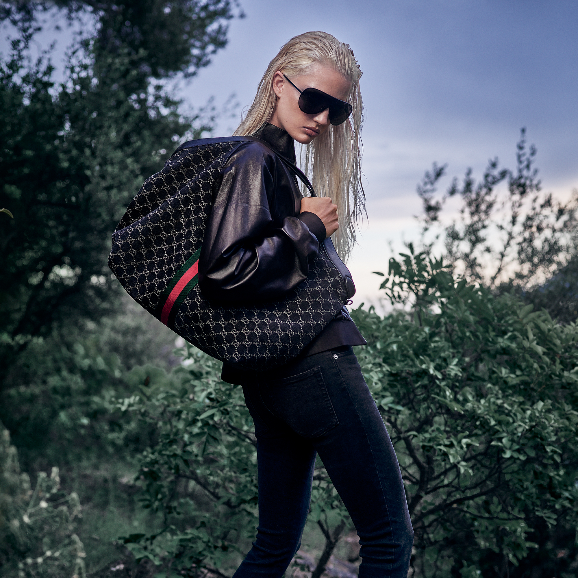 GUCCI スタイリッシュ ミニトートバッグ ブラック グッチ バッグ