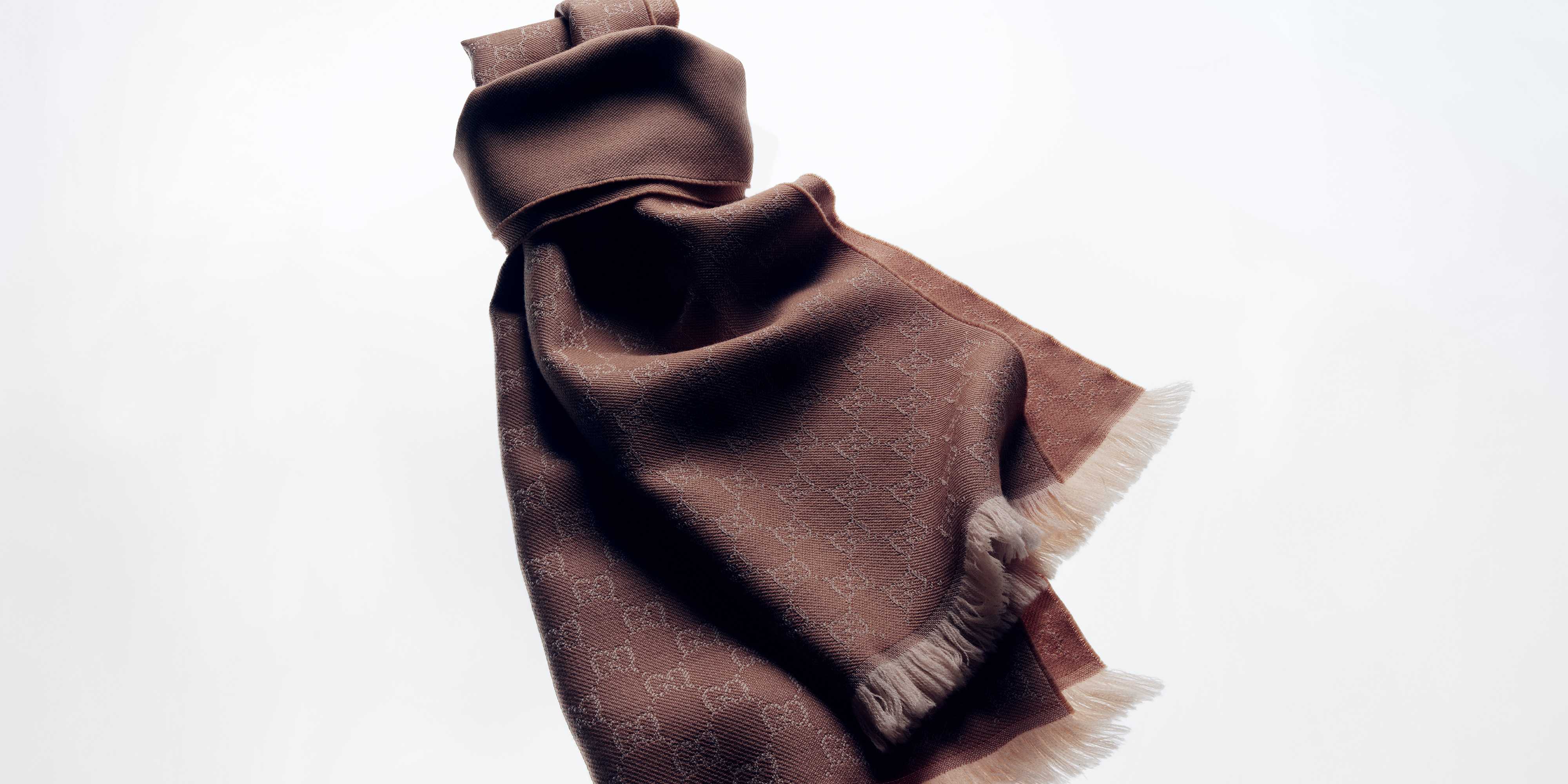 Brown GG scarf