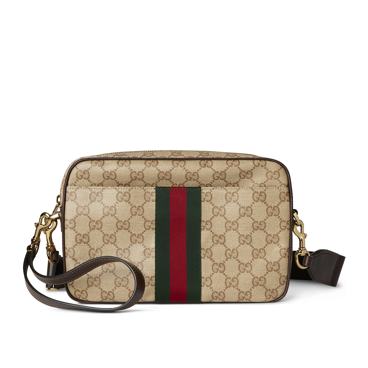 Beige GG canvas crossbody bag