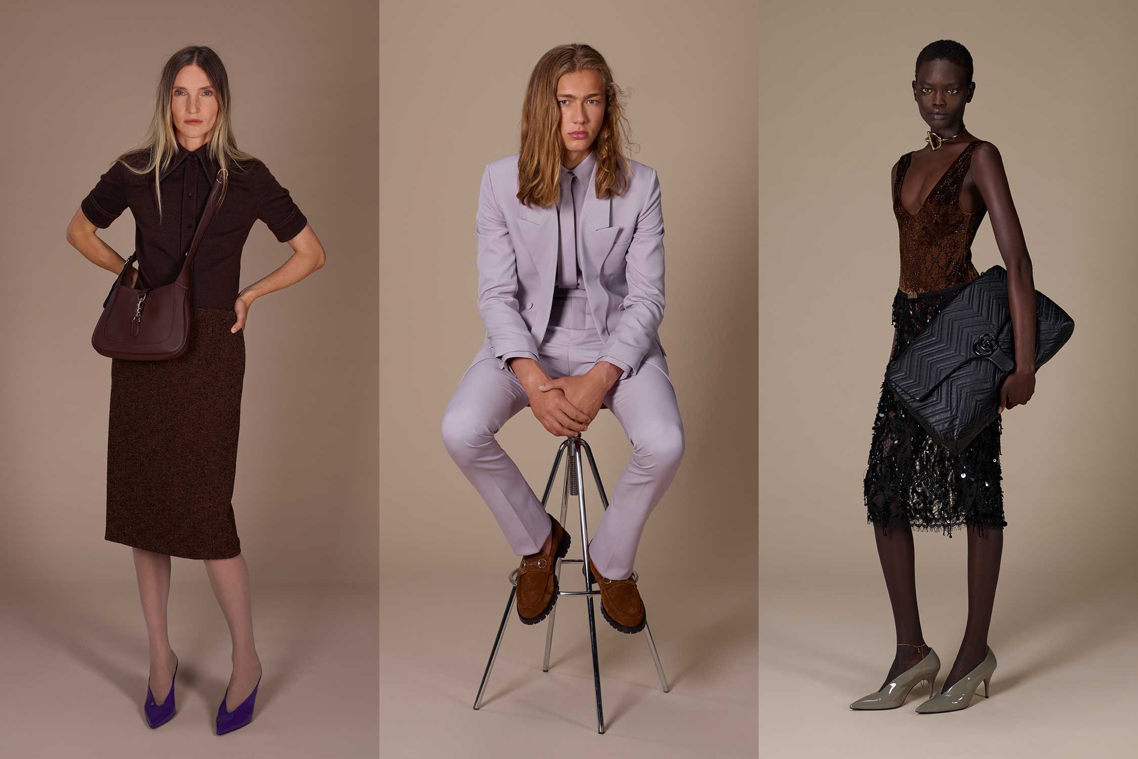 Gucci bags with stylish outfits