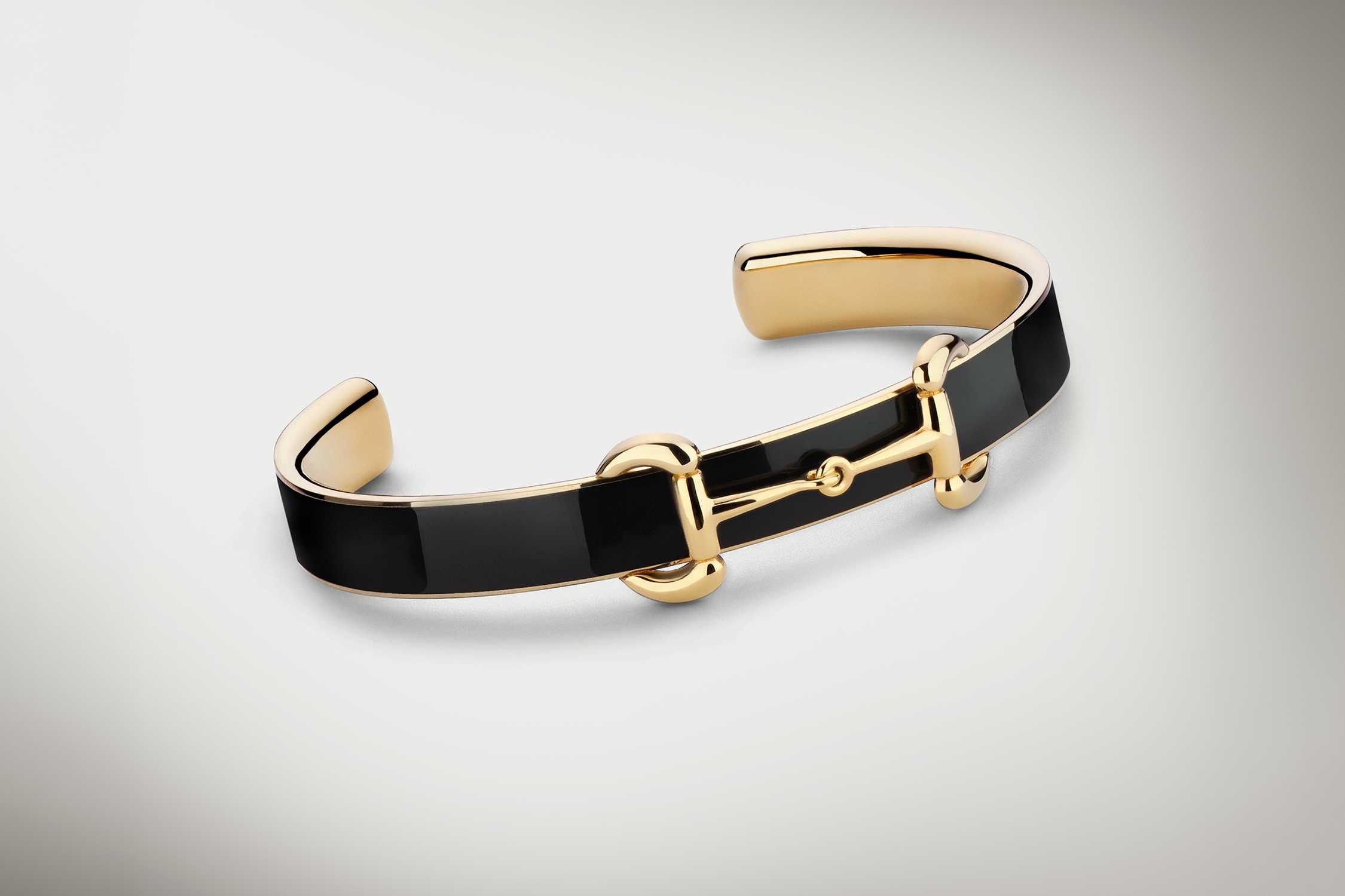 Black gold Gucci cuff bracelet
