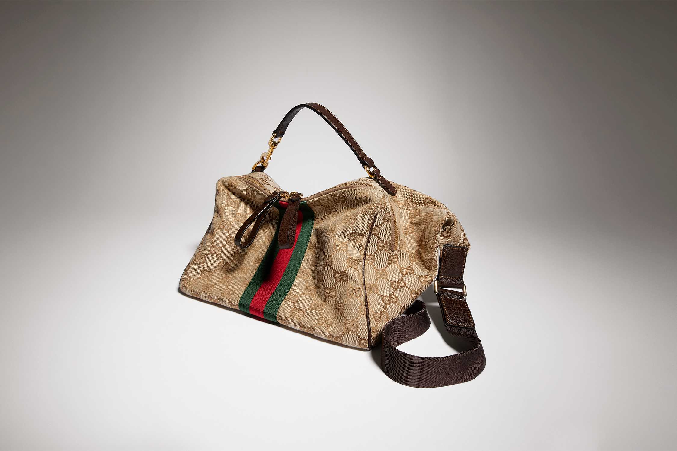 Beige GG canvas Gucci bag