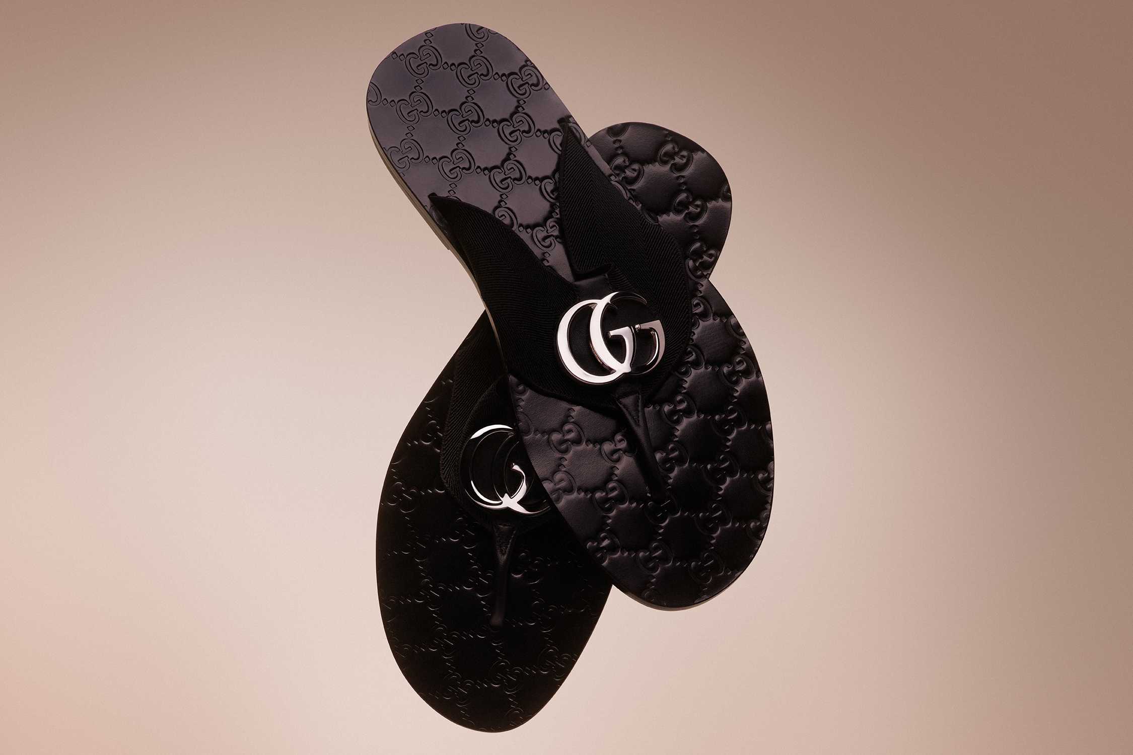 Men's Riviera thong sandal with GG hardware