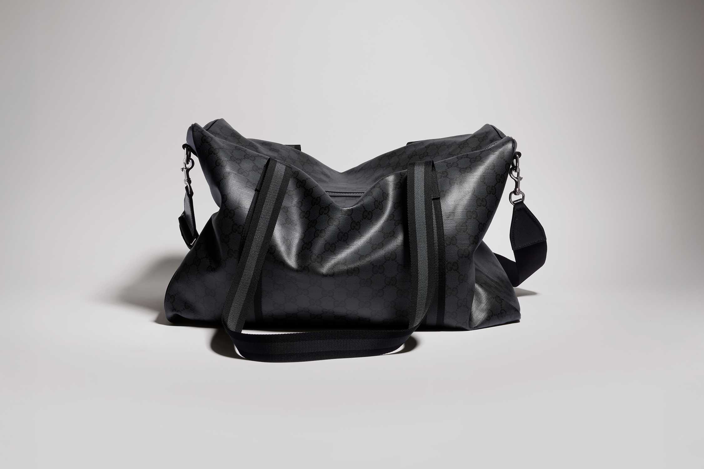 Black Gucci GG monogram tote bag