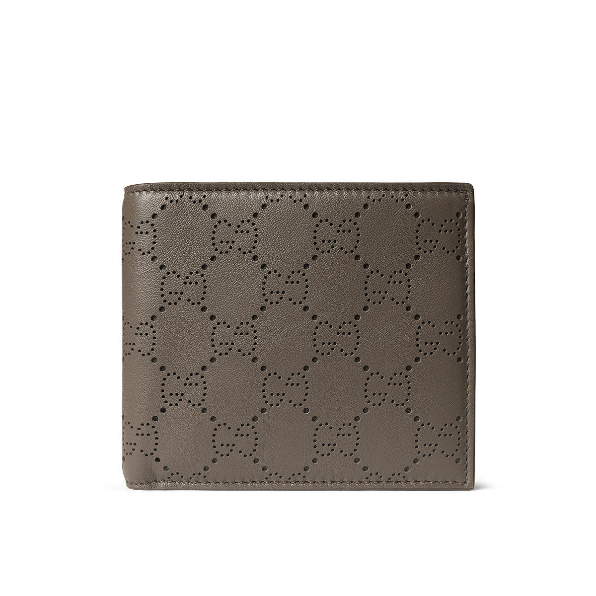 Navy blue perforated Gucci wallet