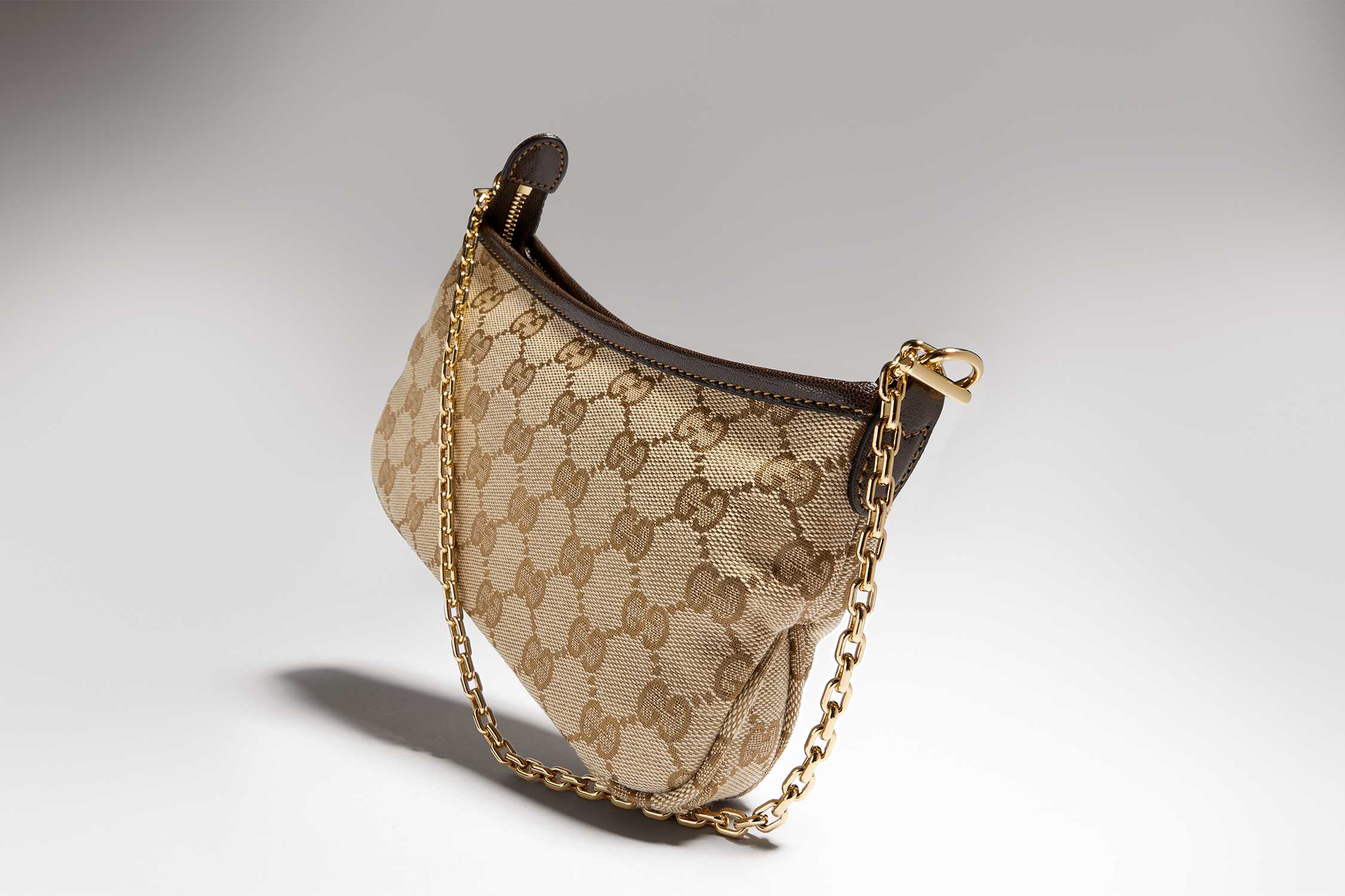 Beige GG canvas Gucci bag