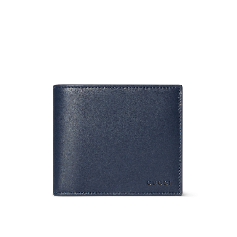 Navy blue Gucci leather wallet