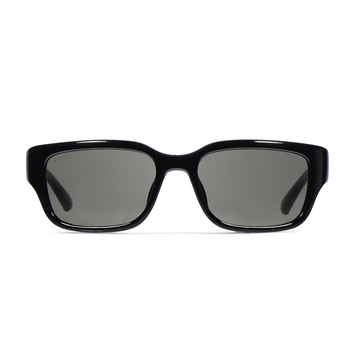 Black Gucci rectangular sunglasses grey lenses