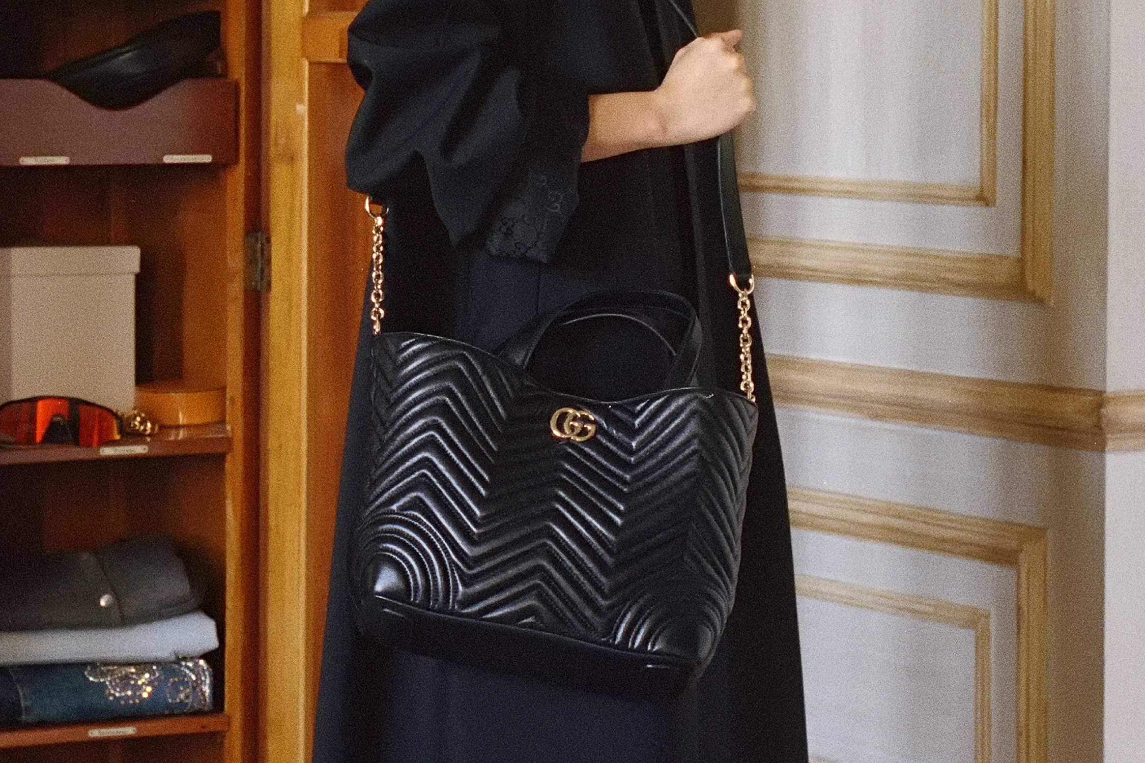トートバッグ GUCCI Women Shoulder Bags 815216AAEC2 1000 BLACK Gucci Handbags for Women | Women's Designer Handbags | GUCCI® US