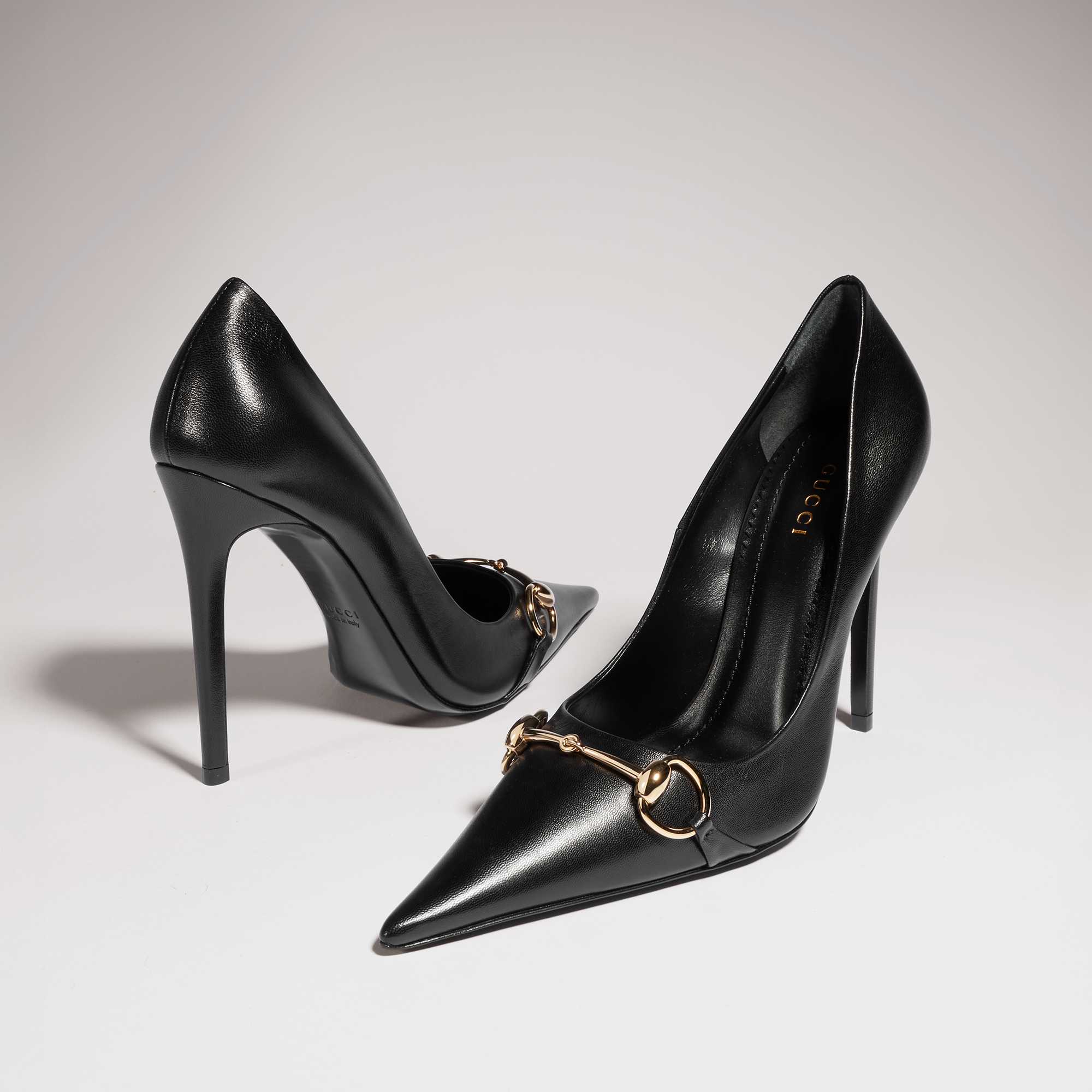 GG canvas Horsebit pumps