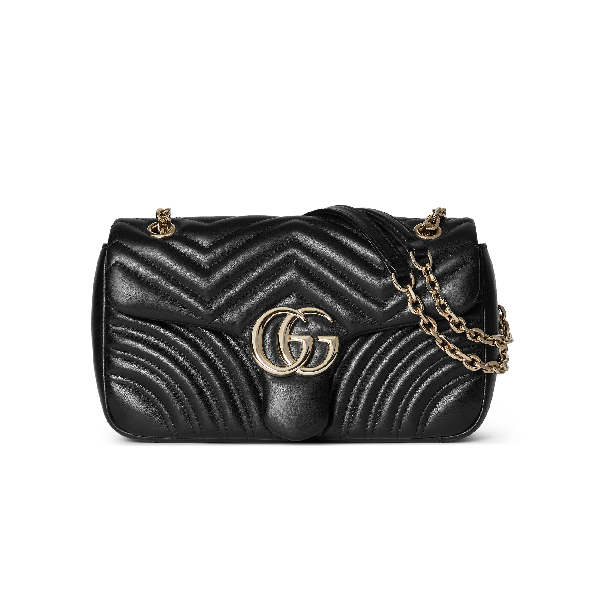 Black Gucci Marmont quilted handbag