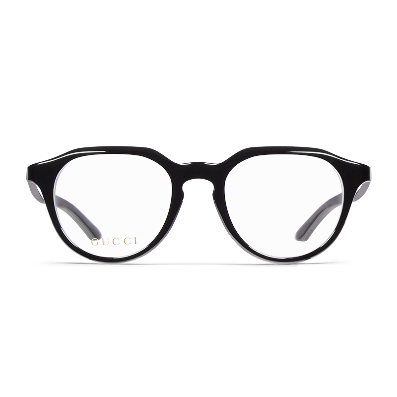 Black Gucci round optical glasses