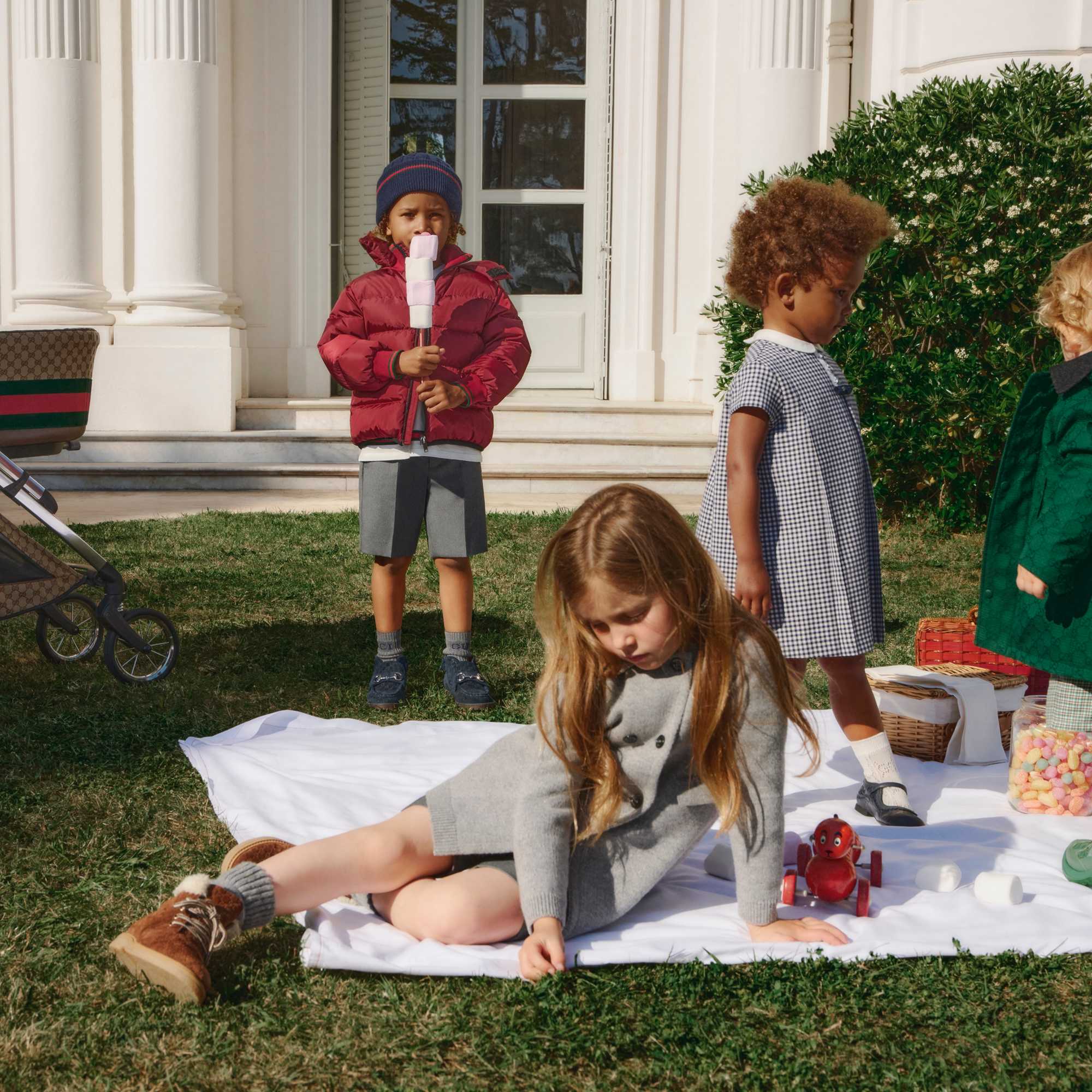 Children playing outdoors