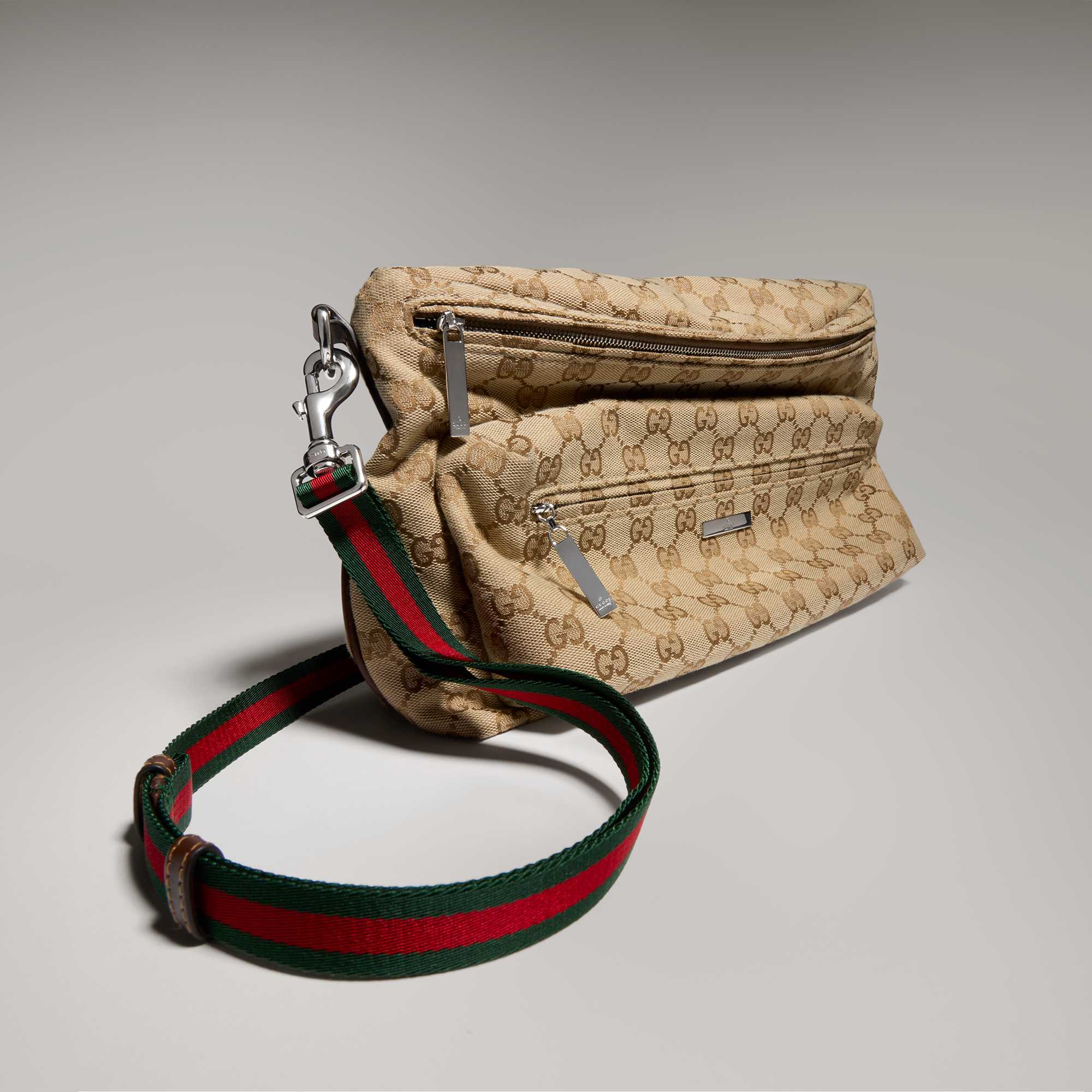 Men's GG crossbody bag with Web stripe