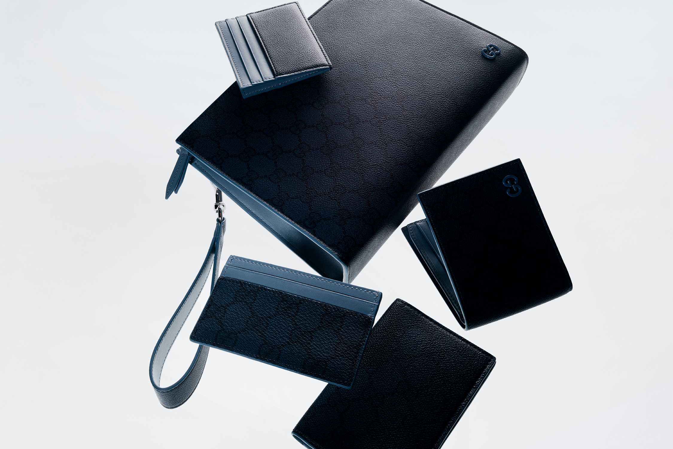 Black Gucci leather accessories collection