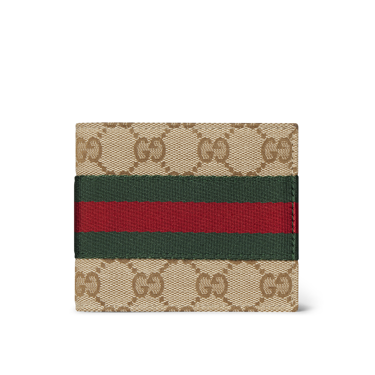 Gucci monogram wallet with web