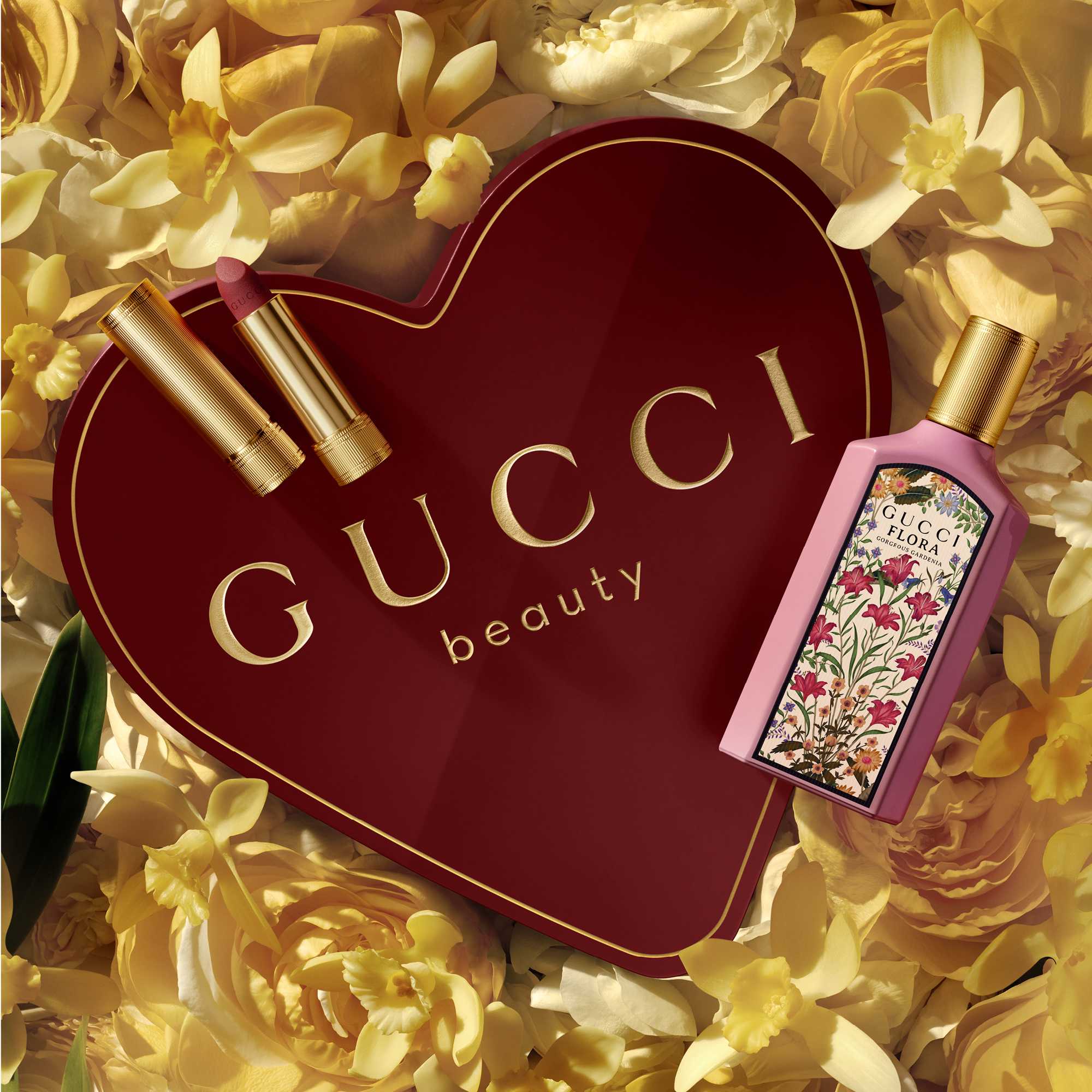 Gucci Flora fragrance and lipstick