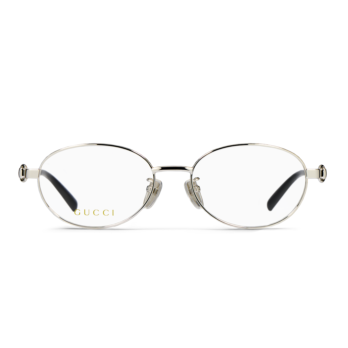 Gucci silver oval glasses frames
