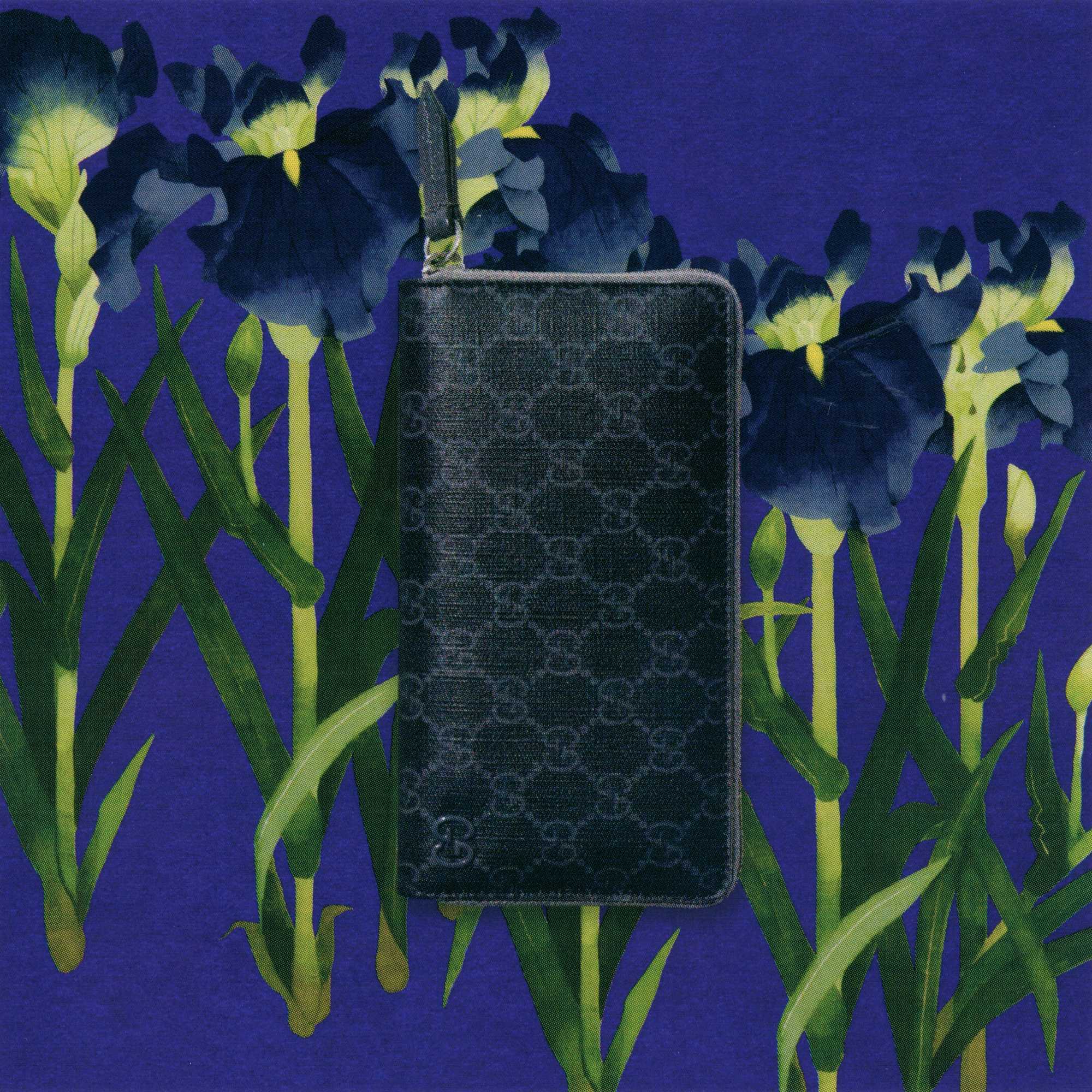 Black Gucci GG monogram wallet