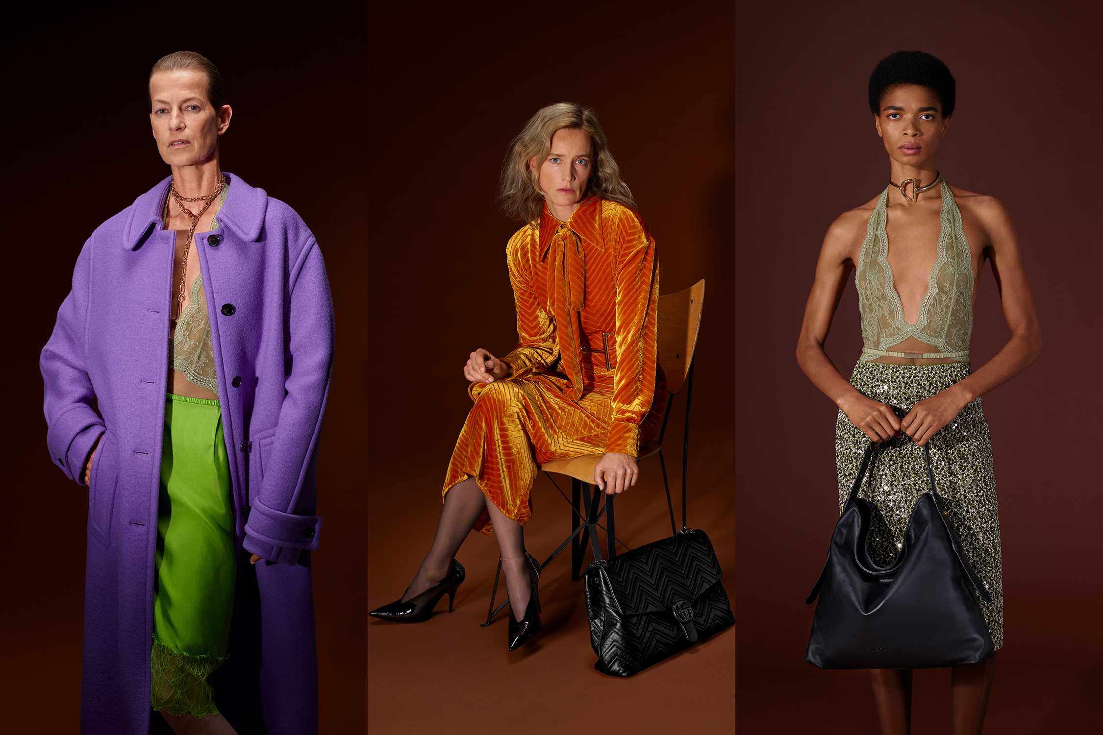 Gucci fashion with black bags