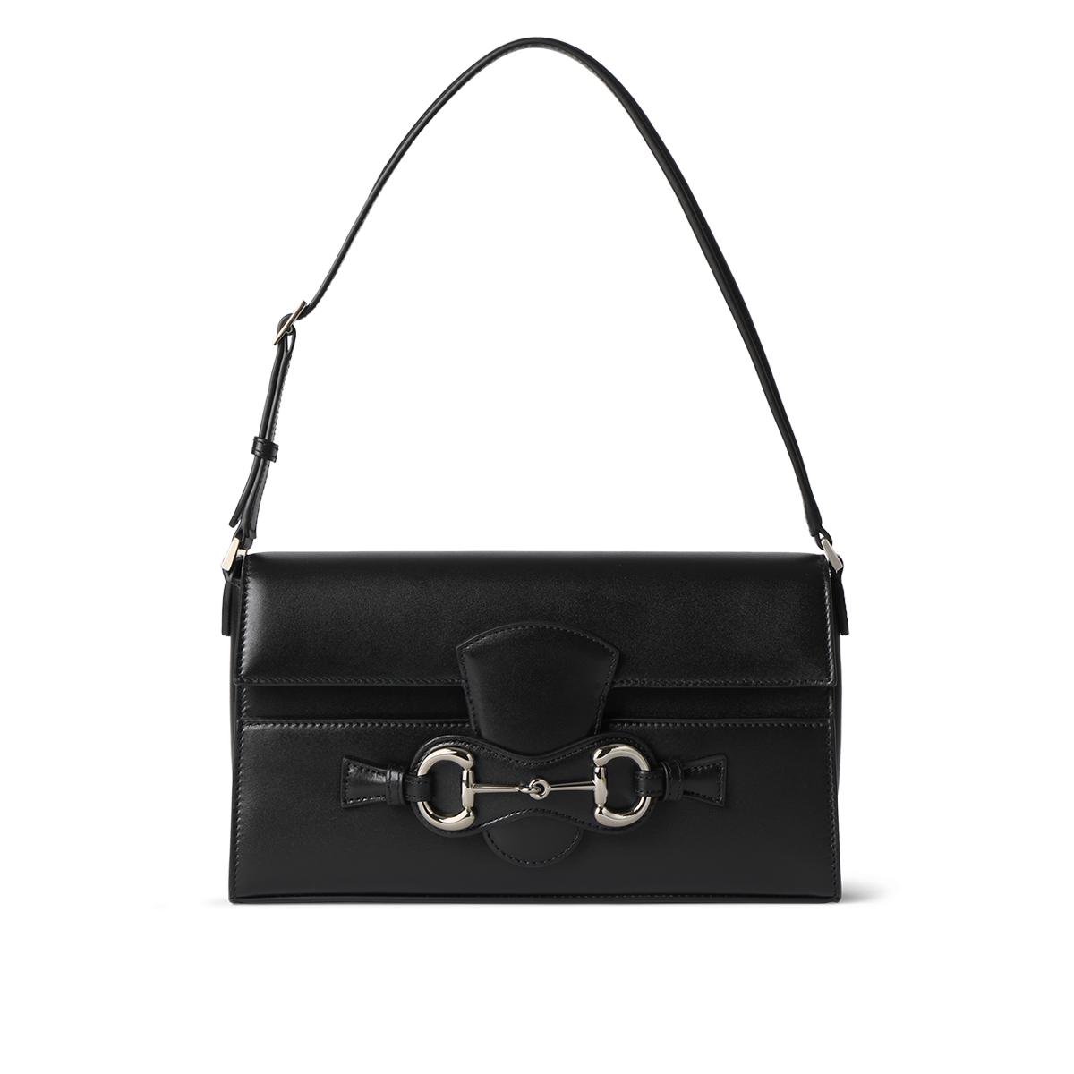 Black Gucci handbag with horsebit