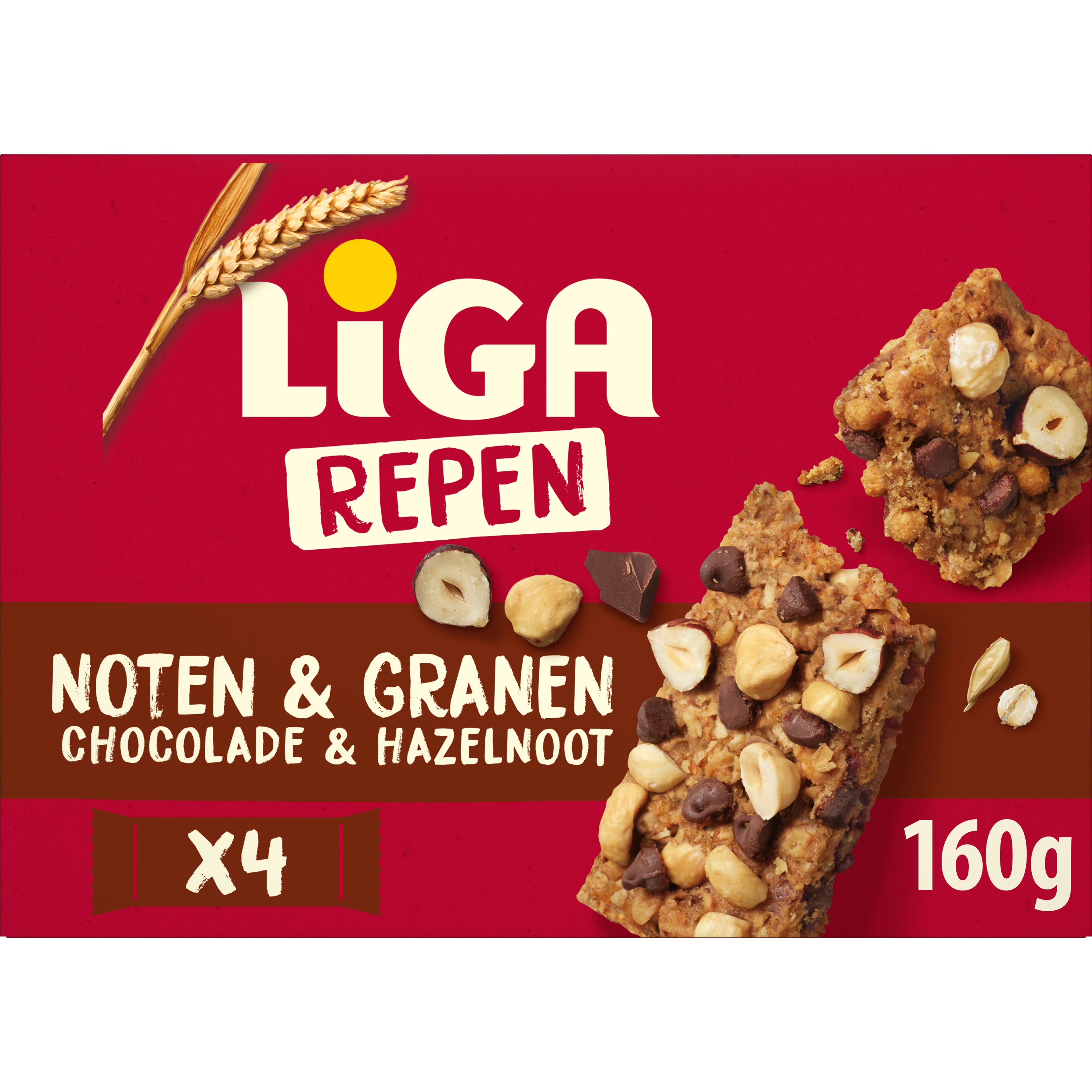 LiGA noten & granenreep chocolade hazelnoot