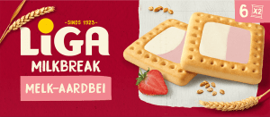 LiGA MilkBreak Melk-Aardbeiensmaak