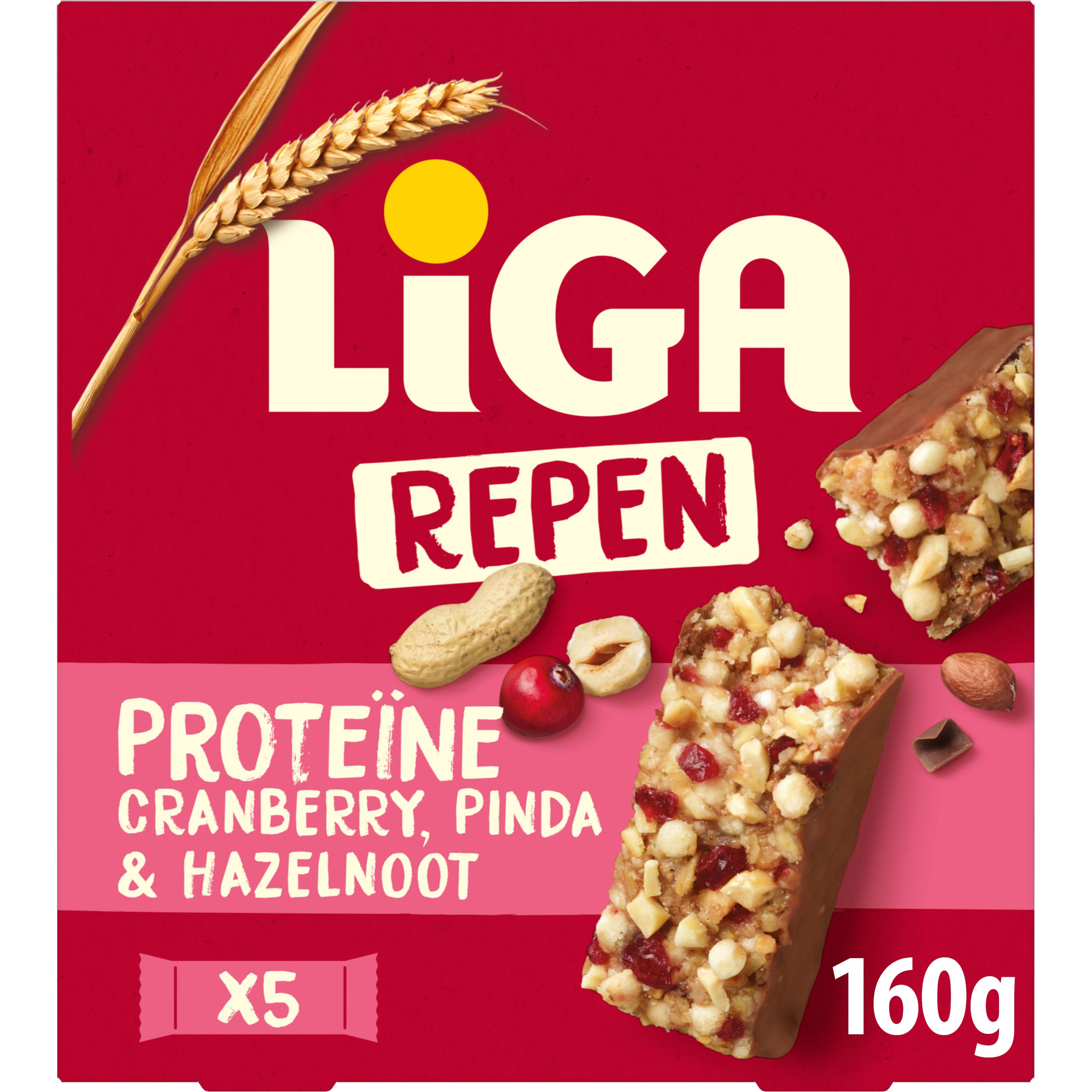 LiGA Proteïne Reep Cranberry Hazelnoot Pinda