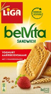 LiGA belVita Sandwich Yoghurt-Aarrbeiensmaak