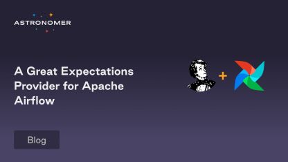 A Great Expectations Provider for Apache Airflow