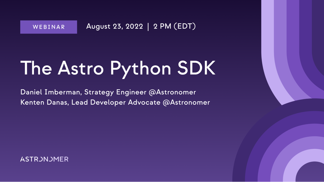 The Astro Python SDK