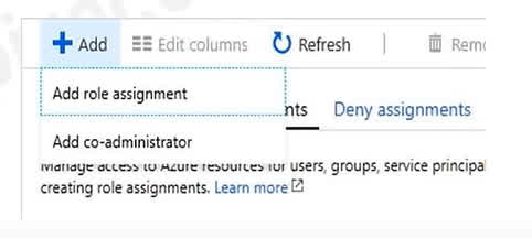 1. In Azure portal, locate and select the RG1lod10598168 resource group. 2. Click Access control (IAM). 3. Click the Role assignments tab to view all the role assignments at this scope. 4. Click Add > Add role assignment to open the Add role assignment pane. 5. In the Role drop-down list, select the role Virtual Machine Contributor. Virtual Machine Contributor lets you manage virtual machines, but not access to them, and not the virtual network or storage account they're connected to. 6. In the Select list, select user user21059868. 7. Click Save to assign the role.