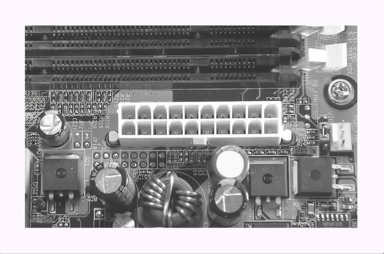 This is a picture of a motherboard's section, the white connector is a________
