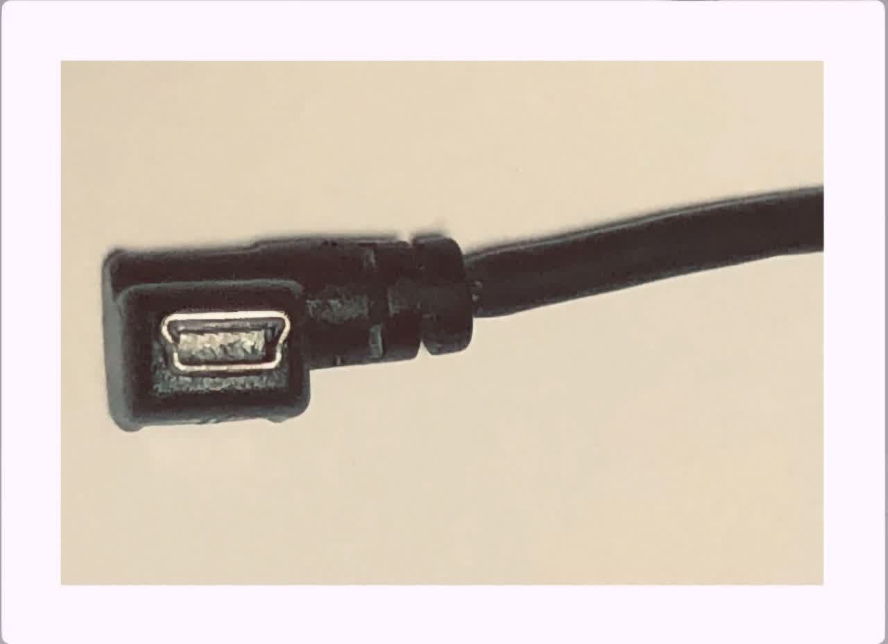 You've been given a device to set up. The cable is similar to the one shown below. This device has what kind of connector?