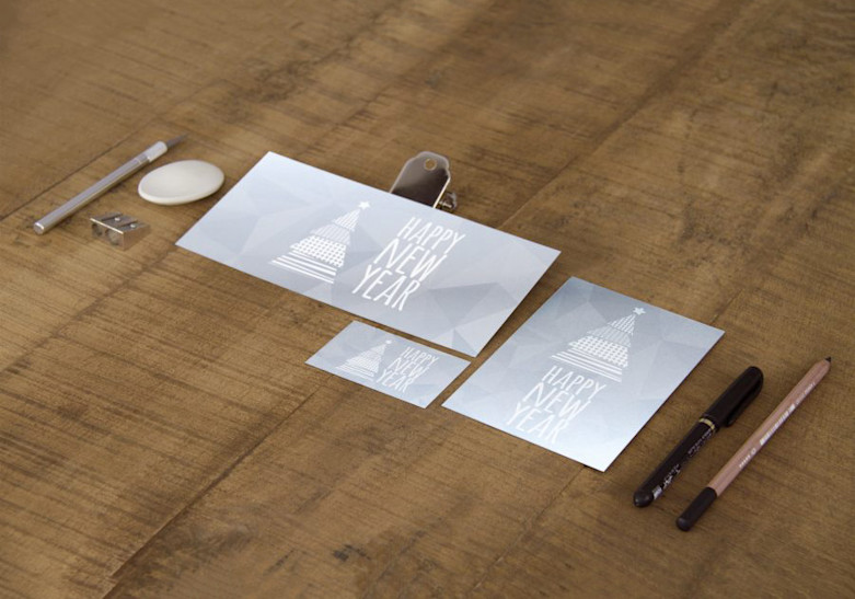 Carte Papier metallise argent