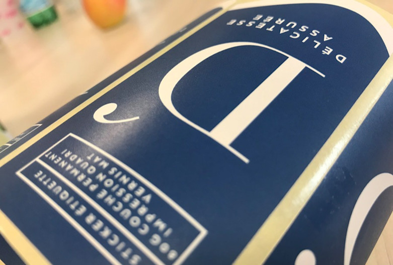 Etiquette vernis mat