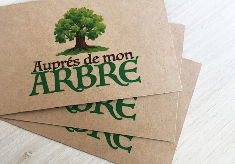Carte papier kraft