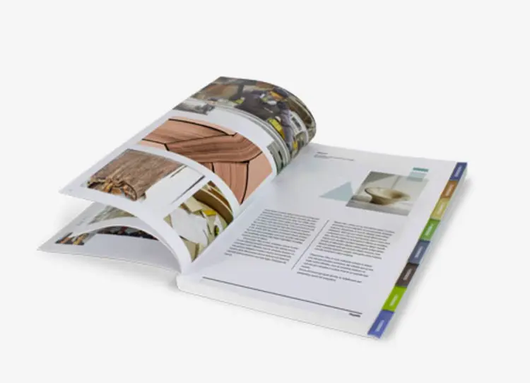 Produit sur mesure - Brochure à onglets