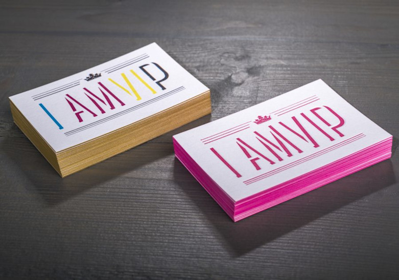 Carte Couleur sur tranche