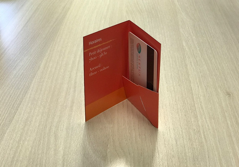 Carte Porte-cartes plie