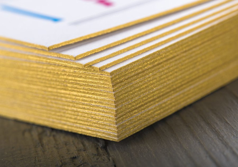 Carte Couleur sur tranche