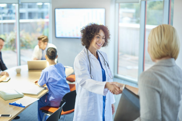 A job interview for a nurse