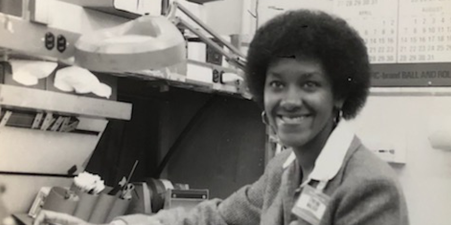 After leaving Purdue, Cynthia Walker Middleton worked at Motorola from 1981-84 as a liaison between engineers and technicians on special projects. (Photo courtesy of Cynthia Walker Middleton)