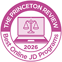 The Princeton Review Best Online JD Programs logo