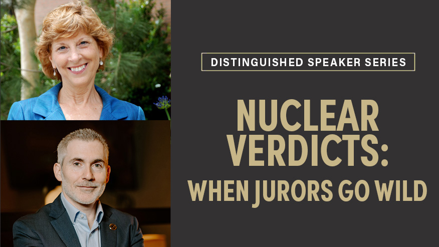 Graphic showing the author's picture along with the title of the speaker event.