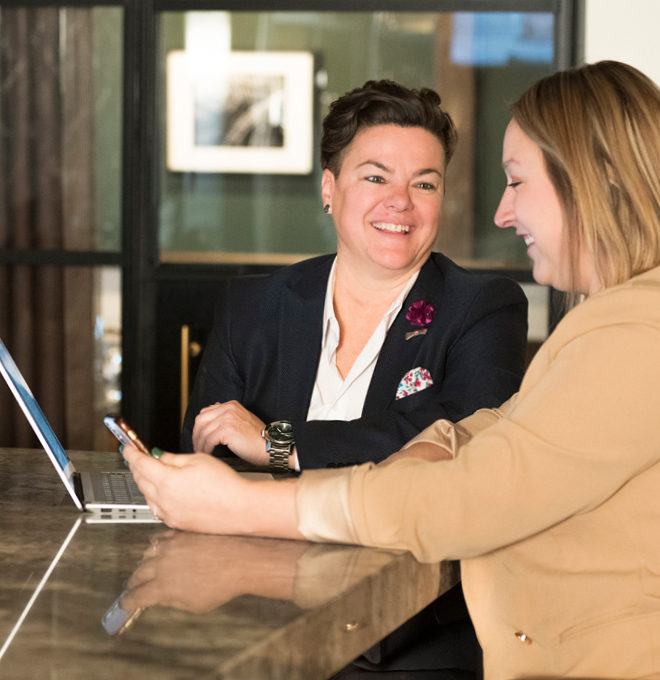 Leanna Chroman says an important part of her role as Huse Culinary’s vice president of culture and learning is to check in with each colleague when she visits a restaurant. (Purdue University photo/John Underwood)