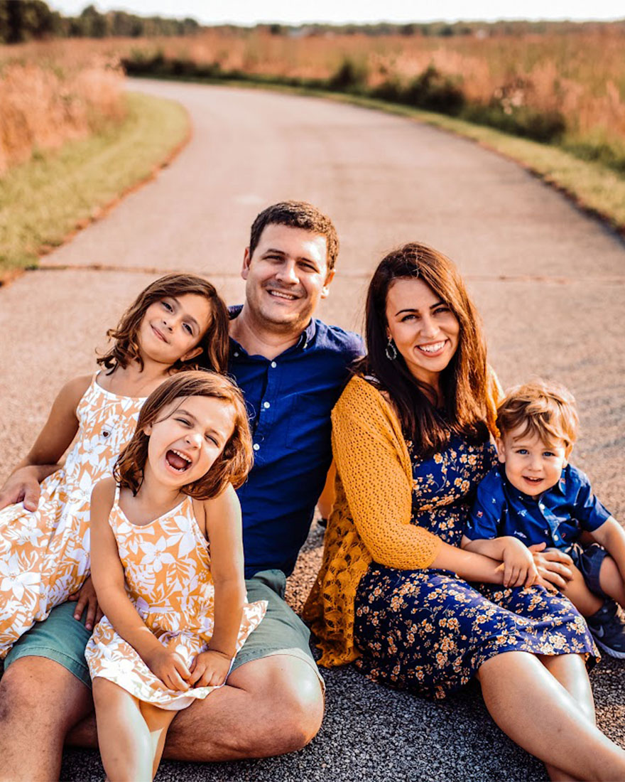 The flexibility of gaining a Purdue Global degree gave Andrea time to be present in her job, with her family and as a lecturer in Purdue’s Brian Lamb School of Communication. (Photo courtesy of Andrea Mattingly)