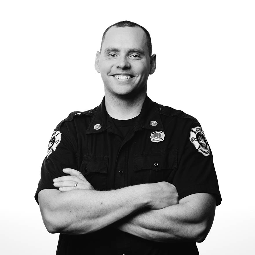 Justin Marvin, BS fire and emergency management ’22 (Purdue University Photo/Kelsey Lefever)