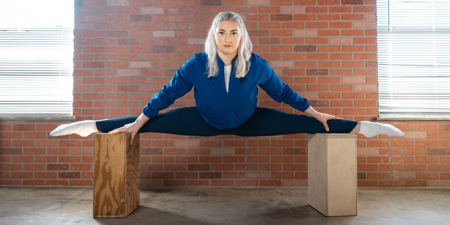 Stout-Berliner got her start as a rhythmic gymnast. (Photo credit: Purdue Global)